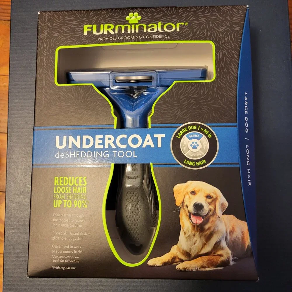 FURminator Large Dog Long Hair Undercoat deShedding Tool NIB